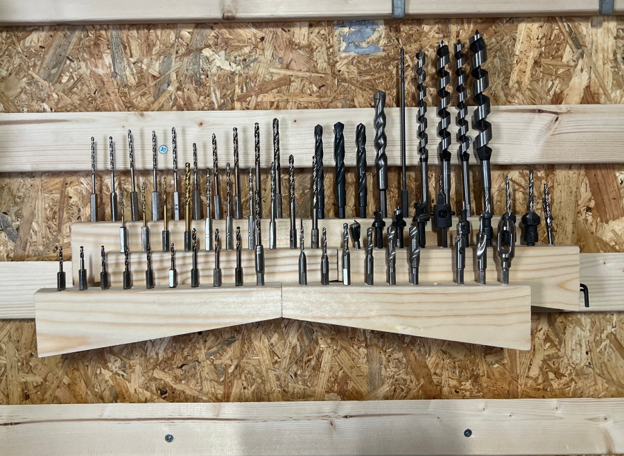 フレンチクリート用のドリルビットホルダーを掛け合わせて作ったレイアウト